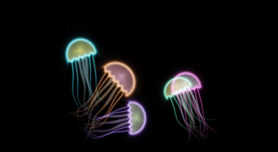 Neon Jellyfish visual